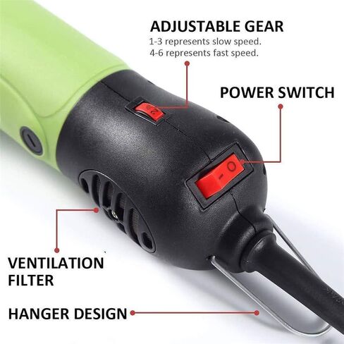 GagalU Professional Heavy Duty Electric Sheep Shearing Machine Clippers,500W & 6 Speeds Adjustable Sheep Shears Grooming Supplies for Shaving Fur Wool in Livestock in Saudi Arabia