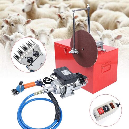 LiFuJunDong Electric Shearing Machine, Clipper Shears Sheep Goats Farm Trimmer 360° Rotate Goat Shears Scissors Sheep Shears 320W in Kuwait