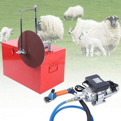 LiFuJunDong Electric Shearing Machine, Clipper Shears Sheep Goats Farm Trimmer 360° Rotate Goat Shears Scissors Sheep Shears 320W in Kuwait