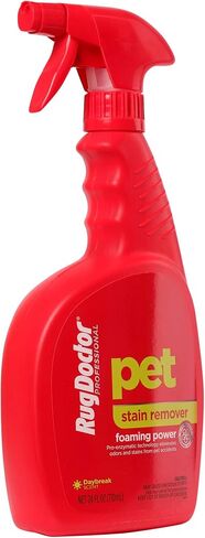 Rug Doctor Pet Stain Remover Spray Permanently Eliminates Odors Pro Enzymatic Technology Activates via Foaming Power, 24 Ounce in Kuwait
