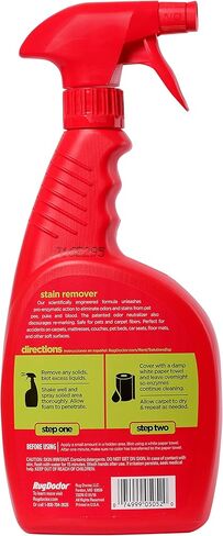 Rug Doctor Pet Stain Remover Spray Permanently Eliminates Odors Pro Enzymatic Technology Activates via Foaming Power, 24 Ounce in Kuwait