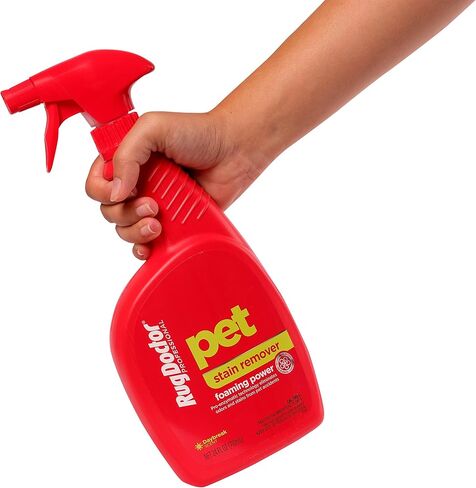 Rug Doctor Pet Stain Remover Spray Permanently Eliminates Odors Pro Enzymatic Technology Activates via Foaming Power, 24 Ounce in Kuwait