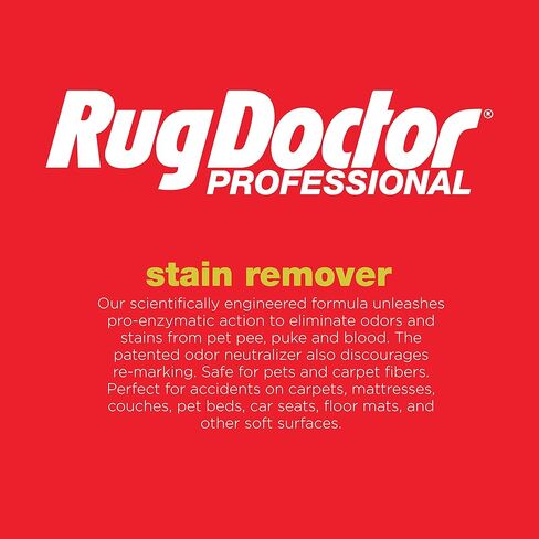 Rug Doctor Pet Stain Remover Spray Permanently Eliminates Odors Pro Enzymatic Technology Activates via Foaming Power, 24 Ounce in Kuwait
