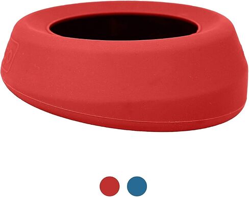 Kurgo Splash Free Wander Water Bowl, No Spill Dog Travel Bowl, Portable No Mess Bowl for Dogs, Splash Less Car Bowl for Pets, Car Accessories, 24 ounces (Coastal Blue) in Saudi Arabia