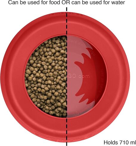 Kurgo Splash Free Wander Water Bowl, No Spill Dog Travel Bowl, Portable No Mess Bowl for Dogs, Splash Less Car Bowl for Pets, Car Accessories, 24 ounces (Coastal Blue) in Saudi Arabia