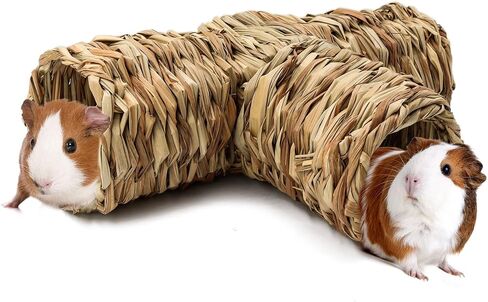 BWOGUE Hamster Grass Tunnel Toy Nature's Hideaway Guinea Pig Tunnels and Tubes Toys for Rats,Syrian Hamster,Ferrets,Guinea Pig,Chinchilla Hedgehog and Bunny in Saudi Arabia