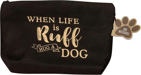 Lillian Rose Life is Ruff, Hug Dog Travel Kit, 8.75"x6", Black in Saudi Arabia
