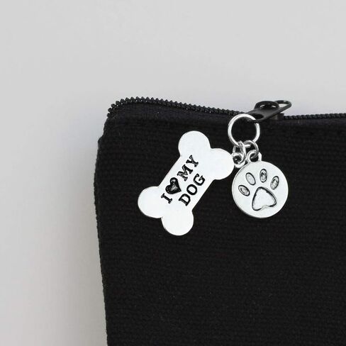 Lillian Rose Life is Ruff, Hug Dog Travel Kit, 8.75"x6", Black in Saudi Arabia