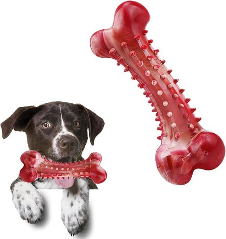 WieMondy Dog Bone Chew Toys for Aggressive Chewers Large Breed, Durable Dog Toys, Indestructible Dog Chew Toy for Large & Medium Dogs Traning, Tough Teething Toys, Faux Bones in Saudi Arabia