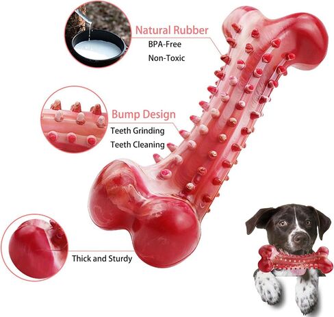 WieMondy Dog Bone Chew Toys for Aggressive Chewers Large Breed, Durable Dog Toys, Indestructible Dog Chew Toy for Large & Medium Dogs Traning, Tough Teething Toys, Faux Bones in Saudi Arabia