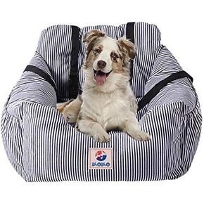 Dog Car Seat Pet Booster Seat Travel Safety Dog Bed for Car with Storage Pocket in Kuwait