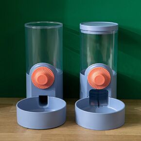 مجموعة موزع طعام ومياه للقطط، وحدة تغذية أوتوماتيكية معلقة للجرو والكلب والقطط ومعظم الحيوانات الصغيرة (أزرق) in Kuwait