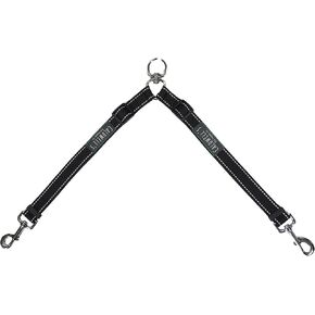Caldwell's Pet Supply Co. Leash Coupler, Two Dog Leash Splitter to Split Leashes for Walking 2 Dogs, Tangle Free Double Dog Leashes Connector, Adjustable Attachment for Medium or Large Dogs