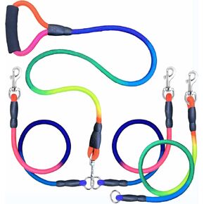 Heavy Duty 3 Dog Leash No Tangle Detachable 360° Swivel Device Multiple Dog Leash with Padded Handle for Two/Three Pets in Saudi Arabia