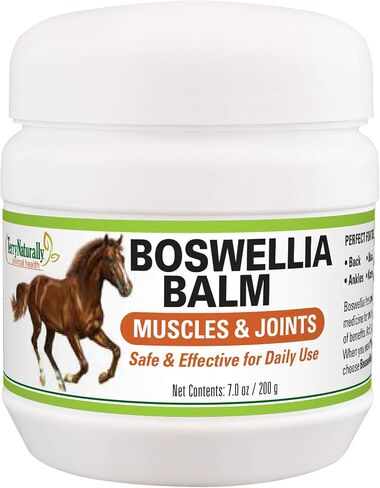 تيري بلسم صحة الحيوان الطبيعي Boswellia - 7 أوقية. - دعم العضلات والمفاصل للخيول - آمن وفعال للاستخدام اليومي - للخيول فقط - تم اختباره معمليًا في الولايات المتحدة الأمريكية in Kuwait