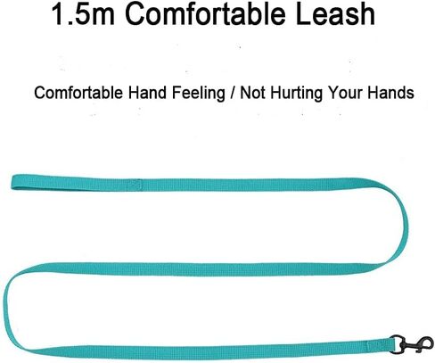 مجموعة سرج ومقود القطط من أموجاتو - سترة أمان للقطط أثناء المشي في الهواء الطلق، سترة كيتي ناعمة قابلة للتعديل، مع شريط عاكس للقطط، مقاس M، أخضر in Kuwait