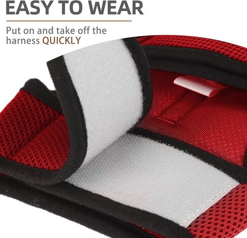 PUPTECK Soft Mesh Cat Vest Harness and Leash Set Puppy Padded Pet Harnesses Escape Proof for Cats Small Dogs Rabbits Bunny(Small, Black) in Kuwait
