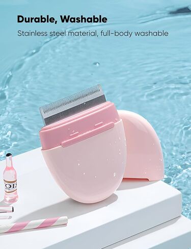 فرشاة العناية بالقطط من GRBISI، فرشاة تنظيف وتدليك الحيوانات الأليفة، فرش ناعمة للكلاب، جيب للقطط، مشط محمول من الفولاذ المقاوم للصدأ، شعر أسنان داخلي وخارجي لإزالة المعطف السفلي المتشابك بسهولة (مرصوف بالحصى، خوخ) in Kuwait