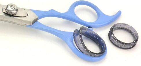 SCAREDY CUT Silent Pet Grooming Kit for Dog, Cat and all Pet Grooming - A Quiet Alternative to Electric Clippers for Sensitive Pets (Left-Handed Blue) in Saudi Arabia
