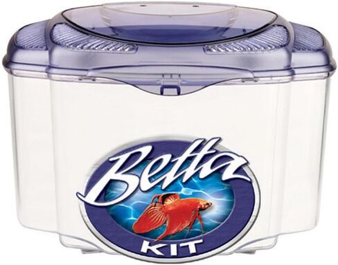 Marina Betta Pals Kit, Betta Fish Aquarium Starter Kit, Burgundy, 13405 in Saudi Arabia