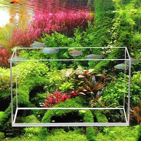 Aquatop حوض أسماك زجاجي عالي الوضوح، نمط رف الكتب، خزان أسماك 3 جالون، 7.1 بوصة × 18 بوصة × 5.5 بوصة، HCA-3G in Saudi Arabia