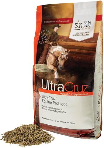 UltraCruz Equine Probiotic Supplement for Horses, 25 lb., Pellet (400 Day Supply) in Saudi Arabia