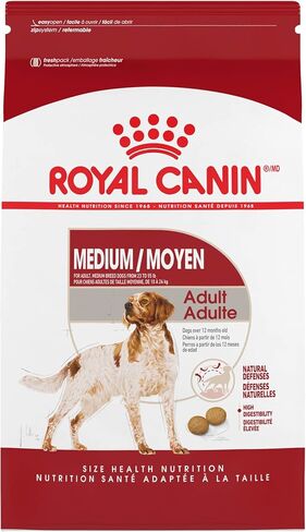 Royal Canin Size Health Nutrition Medium Adult Dry Dog Food, 17 lb Bag in Saudi Arabia