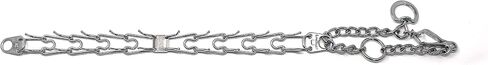 طوق تدريب الكلاب Herm Sprenger Prong مع إبزيم سريع التحرير مصنوع في ألمانيا من الفولاذ المطلي بالكروم وطوق مانع للسحب للكلاب وطوق تدريب مضاد للسحب مصنوع في ألمانيا 3 مم × 22 بوصة متوسط in Kuwait