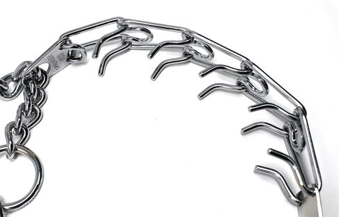 طوق تدريب الكلاب Herm Sprenger Prong مع إبزيم سريع التحرير مصنوع في ألمانيا من الفولاذ المطلي بالكروم وطوق مانع للسحب للكلاب وطوق تدريب مضاد للسحب مصنوع في ألمانيا 3 مم × 22 بوصة متوسط in Kuwait