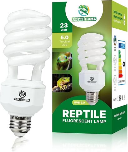 UVA UVB Reptile Light-15W 5.0,Tropical & Sub-Tropical Terrarium Compact Fluorescent Lamp,UVB Reptile Light Bulb for Snake,Chameleons,Iguanas in Saudi Arabia