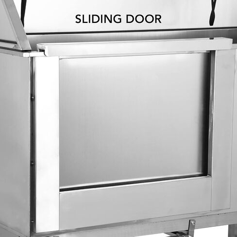 Dog Grooming Tub for Large Dogs, 50‘’ Dog Washing Station for Home Bathtub, Pet Washing Station Sink Shower with Steps, Sliding Door for Large Pet Dogs Home Commercial in Saudi Arabia