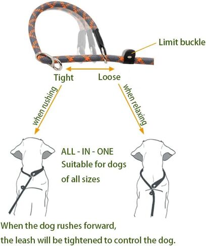 مقود Analovic سهل الانزلاق للكلاب بمقبض ناعم، مقود كلب متين عاكس بطول 6 أقدام، مقود تدريب للكلاب بدون سحب، مقود سهل الاستخدام للكلاب الصغيرة والمتوسطة والكبيرة. (L، الأزرق) in Kuwait