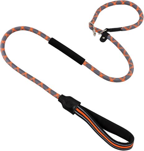 مقود Analovic سهل الانزلاق للكلاب بمقبض ناعم، مقود كلب متين عاكس بطول 6 أقدام، مقود تدريب للكلاب بدون سحب، مقود سهل الاستخدام للكلاب الصغيرة والمتوسطة والكبيرة. (L، الأزرق) in Kuwait