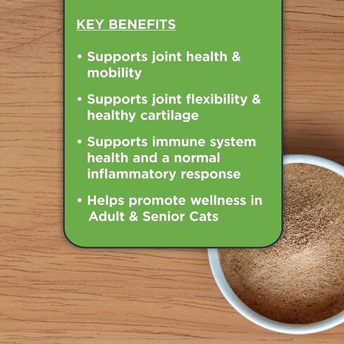 Nulo Functional Powder Healthy Weight and Joint Cat Supplement, Made with Glucosamine & Probiotics, 120 Servings in Saudi Arabia