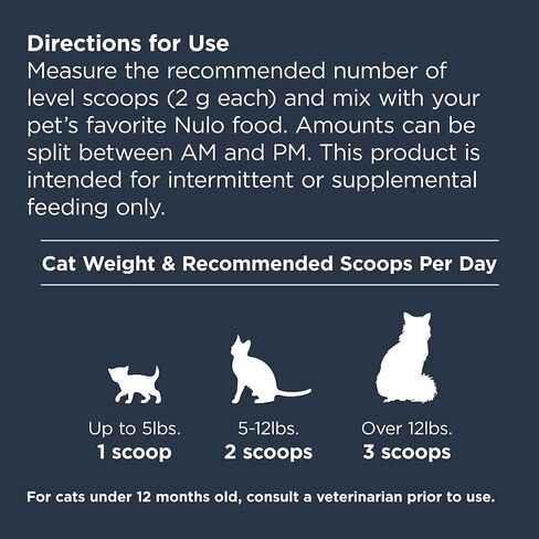 Nulo Functional Powder Healthy Weight and Joint Cat Supplement, Made with Glucosamine & Probiotics, 120 Servings in Saudi Arabia