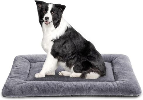Large Dog Bed for Travel Washable Dog Crate Bed Large-Anti-Slip Flat Beds for carring Thin pet Bed（NOT for Chewer in Saudi Arabia