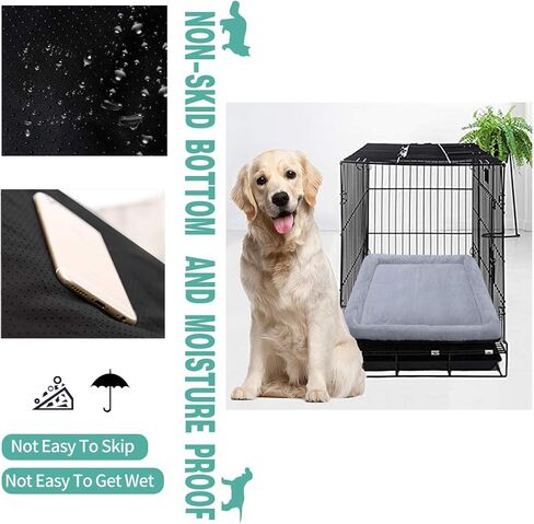 Large Dog Bed for Travel Washable Dog Crate Bed Large-Anti-Slip Flat Beds for carring Thin pet Bed（NOT for Chewer in Saudi Arabia
