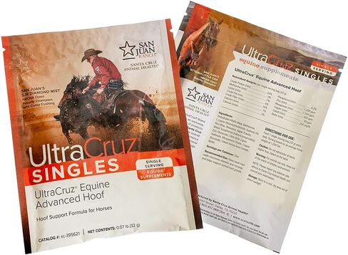مكمل UltraCruz Equine المتقدم لحوافر الخيول، 60 حصة فردية، حبيبات (كمية تكفي 60 يومًا) in Saudi Arabia