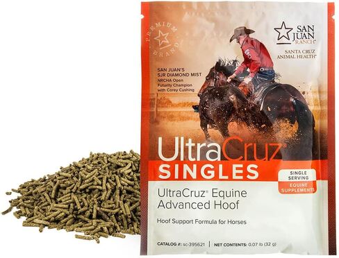 مكمل UltraCruz Equine المتقدم لحوافر الخيول، 60 حصة فردية، حبيبات (كمية تكفي 60 يومًا) in Saudi Arabia