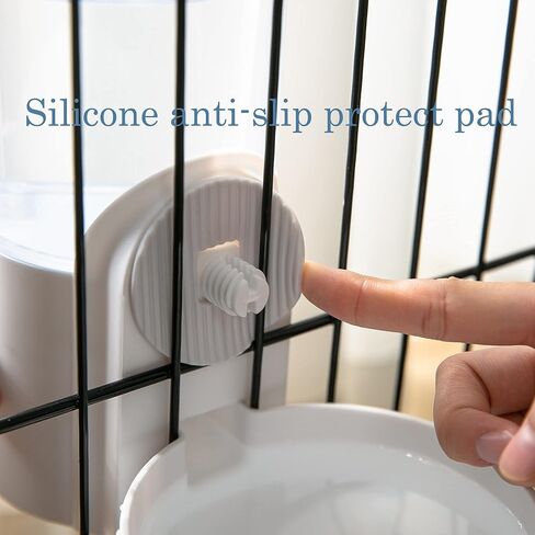 مجموعة موزع طعام ومياه للقطط، وحدة تغذية أوتوماتيكية معلقة للجرو والكلب والقطط ومعظم الحيوانات الصغيرة (أزرق) in Kuwait