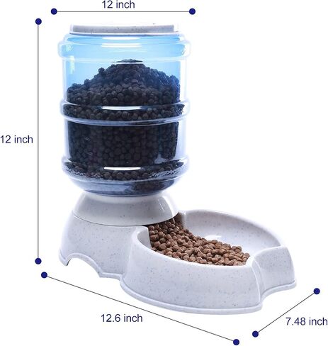 Pet Water Dispenser Automatic for Dogs Cats, BPA-Free, Gravity Refill, Self Feeding for Small Medium Pets Puppy Kitten Rabbit - 1 Gallon (Waterer) in Saudi Arabia