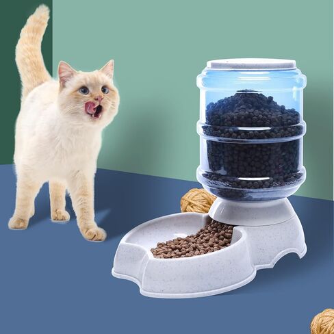 Pet Water Dispenser Automatic for Dogs Cats, BPA-Free, Gravity Refill, Self Feeding for Small Medium Pets Puppy Kitten Rabbit - 1 Gallon (Waterer) in Saudi Arabia