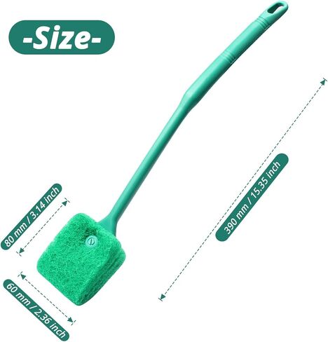 Jegtew Aquarium Cleaning Tool Brush Sponge Scrubber Pad for Glass Fish Tanks in Kuwait