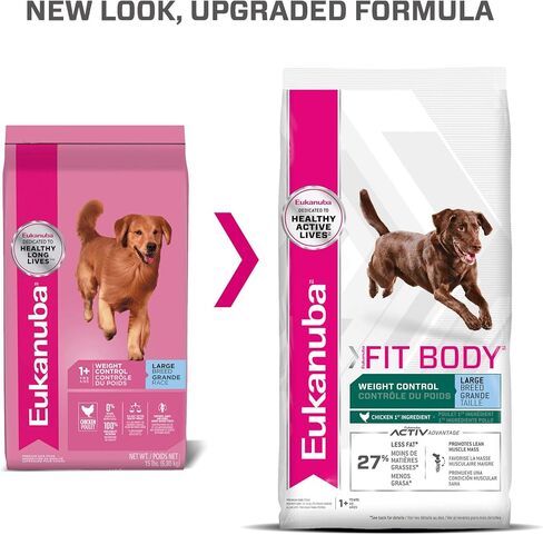 Eukanuba Fit Body Weight Control Large Breed Dry Dog Food, 15 lb in Kuwait