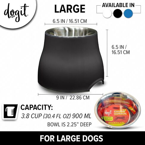 Dogit Elevated Dog Bowl, Blue in Saudi Arabia