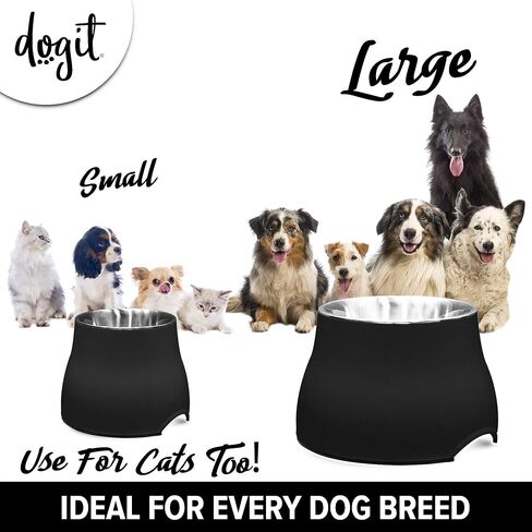 Dogit Elevated Dog Bowl, Blue in Saudi Arabia