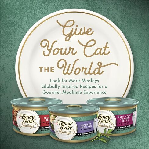 Purina Fancy Feast High Protein Wet Cat Food, Medleys White Meat Chicken With Garden Veggies In Sauce Marron - (24) 3 Oz. Cans in Saudi Arabia