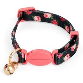 طوق قطة بطباعة وردة وردية من Youly باللون الأسود in Kuwait