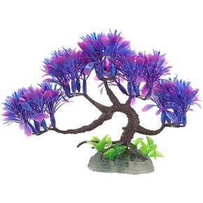 POPETPOP Aquatic Plants Fish Landscaping Tree Micro Landscaping Ornaments Fish Plants for Aquarium Artificial Fish Plants Fake Aquarium Plant Fish Decorations Miniature Turtle Plastic
