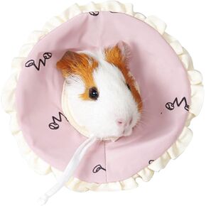 MioCloth Hamster Ferret Protection Cone Collar, Adjustable Soft Cute Small Recovery Cone After Surgery Bite Scratch Resistant for Squrrel Guinea Pig Mouse Rats Blue